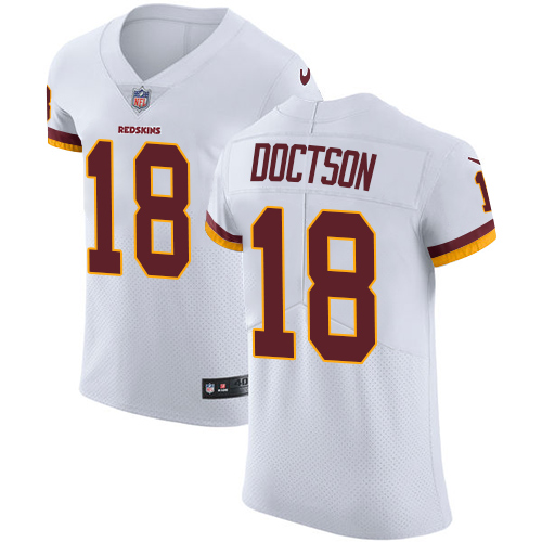 Nike Redskins #18 Josh Doctson White Men's Stitched NFL Vapor Untouchable Elite Jersey - Click Image to Close